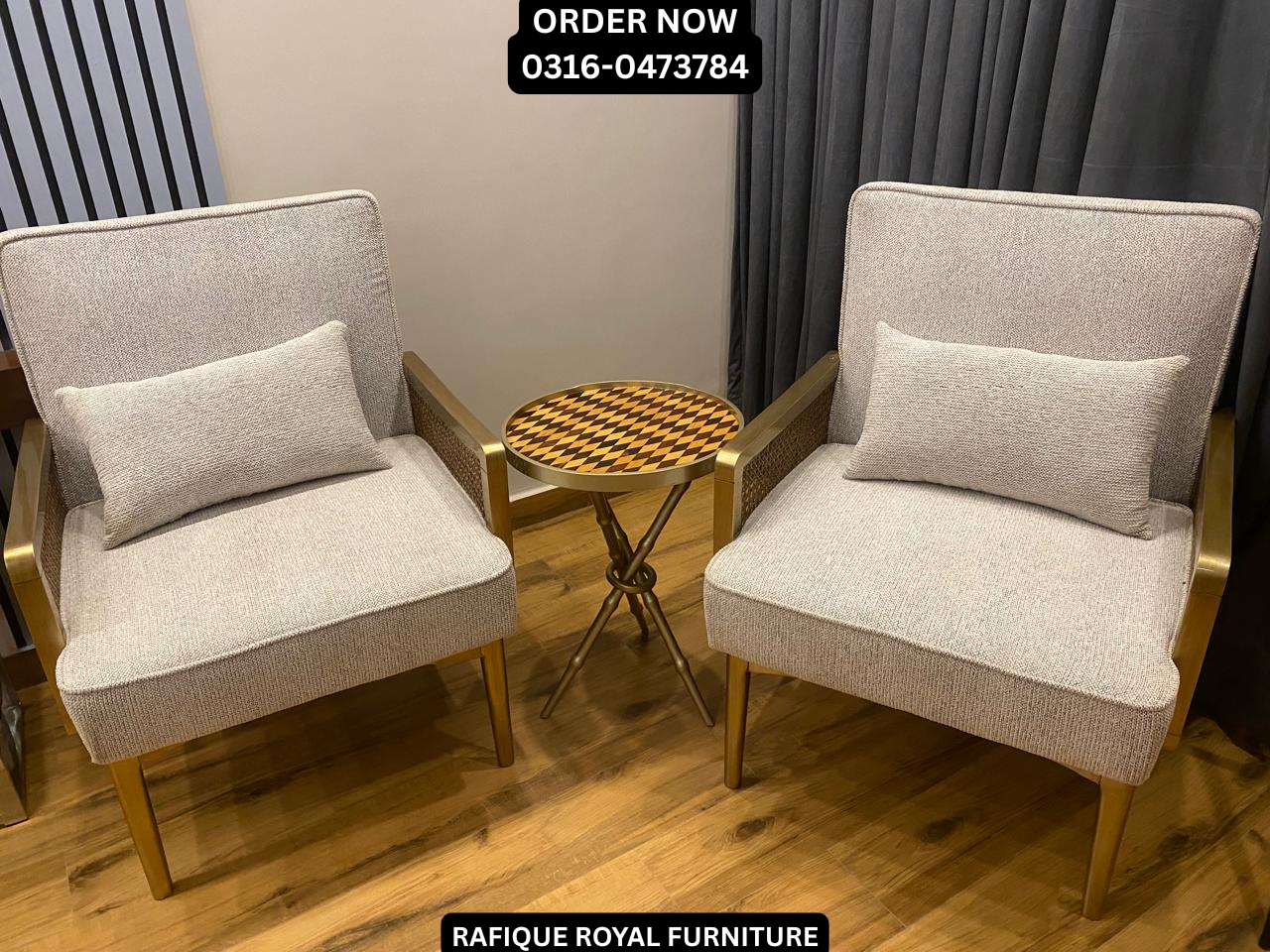 Rattan Armchair – Upholstered Bedroom Chair - RRF