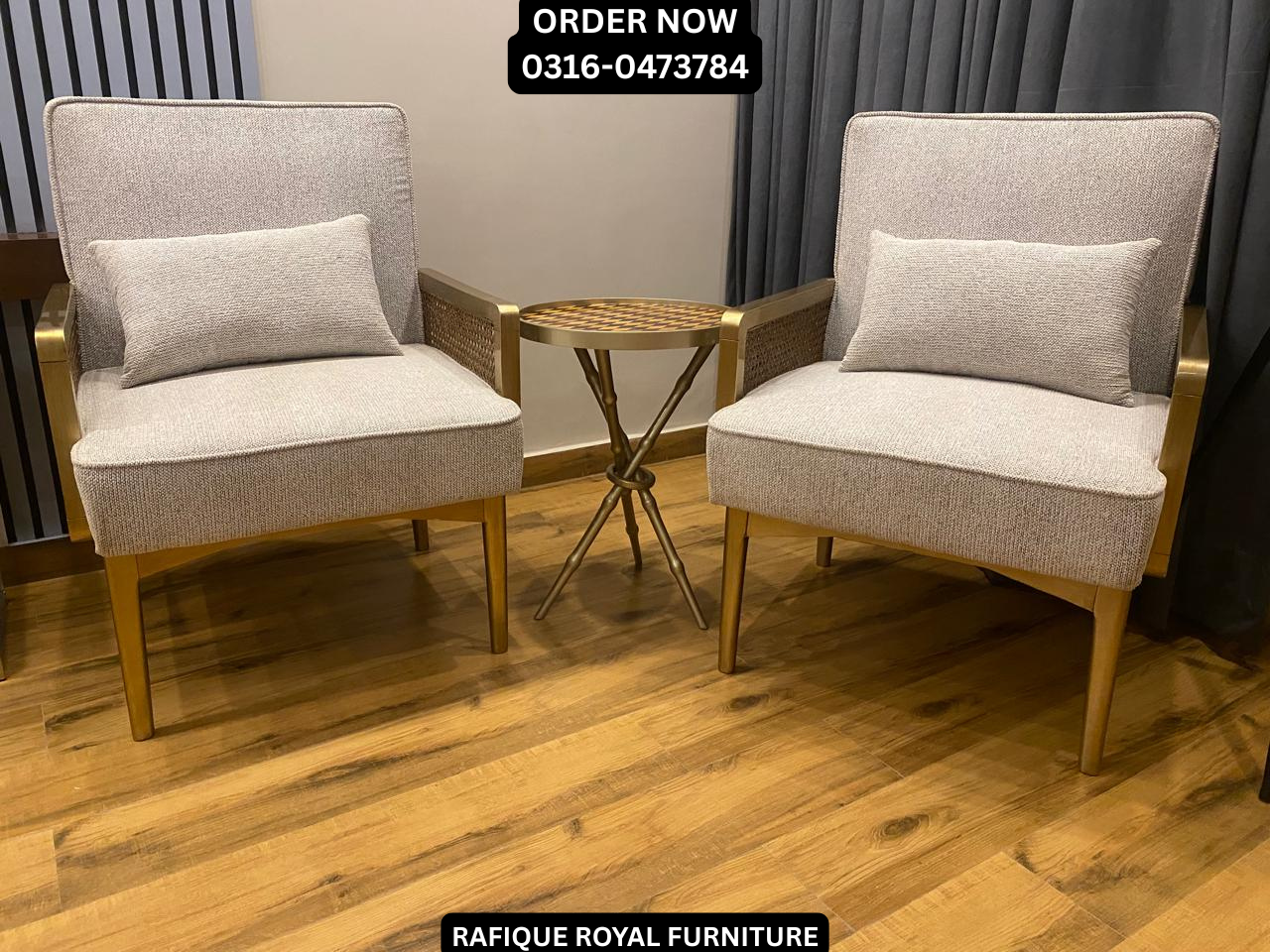 Rattan Armchair – Upholstered Bedroom Chair - RRF