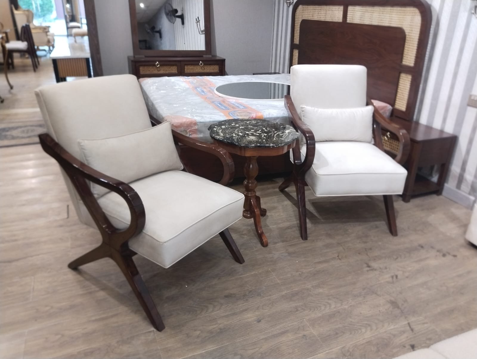 Solid Sheesham Wood Lounge Chair Set – with Coffee Table | Handcrafted | RRF